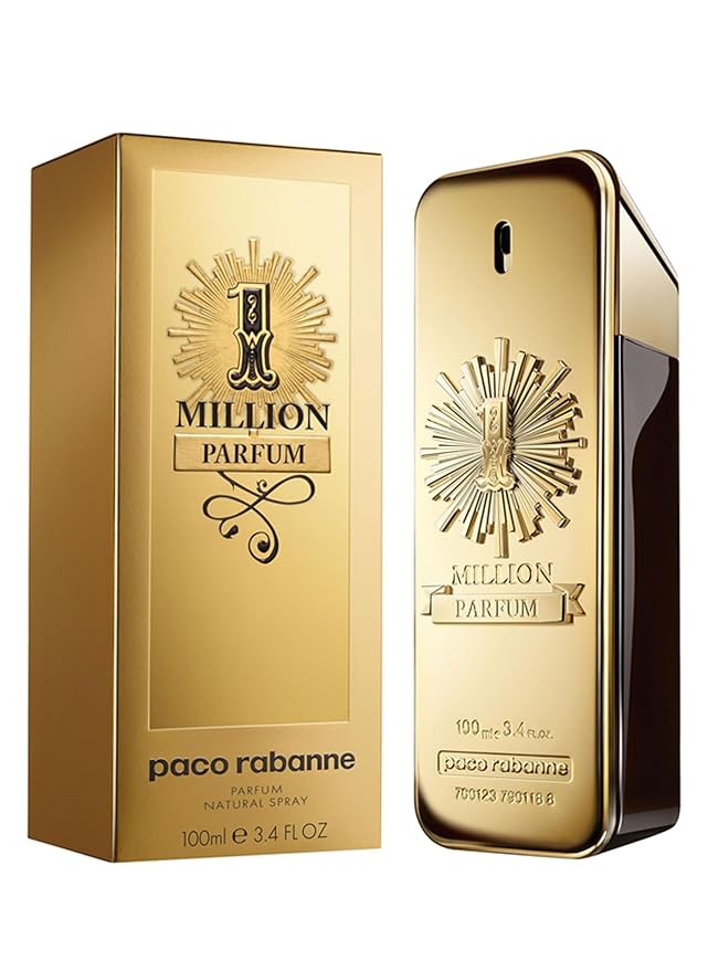 Paco Rabanne 1 Million Eau de Toilette Spray for Men 100ml / 3.4 fl.oz – Bold, Seductive & Luxurious Fragrance