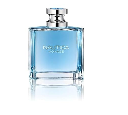 Nautica Voyage Eau De Toilette, Cologne and Fragrance For Men, Fresh, Romantic, Fruity Scent Woody, Aquatic Notes of Apple, Water Lotus, Cedarwood, and Musk Ideal Day Wear, Long Lasting 3.3Fl oz