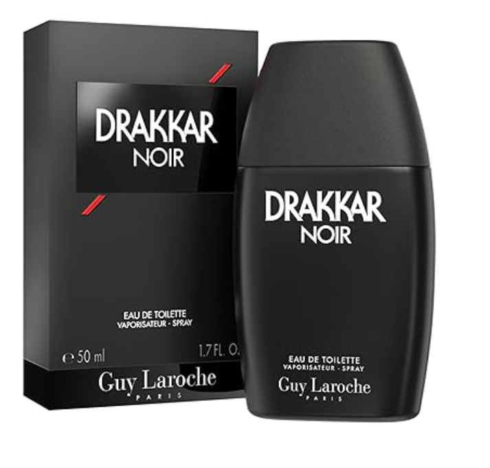 Guy Laroche Drakkar Noir Iconic Designer Fragrance - Intense & Powerful Eau de Toilette - Fougere Blend & Aromatic Spices - Long Lasting Mens Cologne - Day and Evening Scent