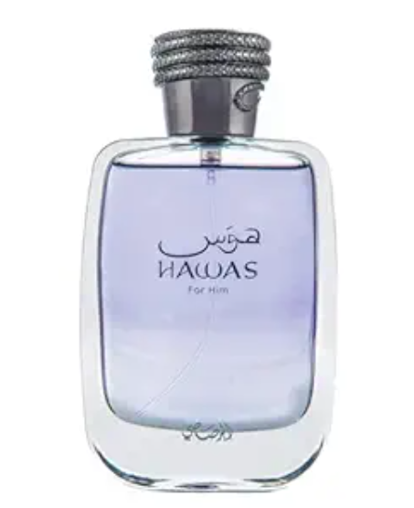 RASASI Hawas For Men Eau De Parfum Spray 100ML (3.4 Oz) - Long Lasting Arabian Perfume, Premium Perfume Men, Ideal for Special Occasions & Daily Elegance, A Bold and Captivating Fragrance