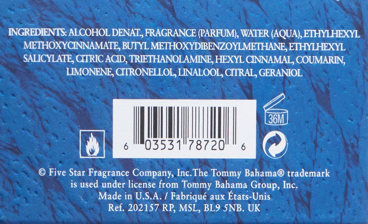 Tommy Bahama Maritime Eau de Cologne for Men 100ml / 3.4 fl.oz – Fresh & Warm Cologne | Notes of Bergamot, Jasmine & Sandalwood | Sophisticated Oceanic Fragrance