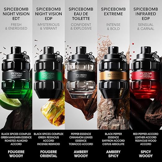 Viktor & Rolf Spicebomb Extreme Eau de Parfum for Men 90ml / 3.0 fl.oz – Intense, Woody & Spicy Cologne with Notes of Amber, Vanilla & Tobacco