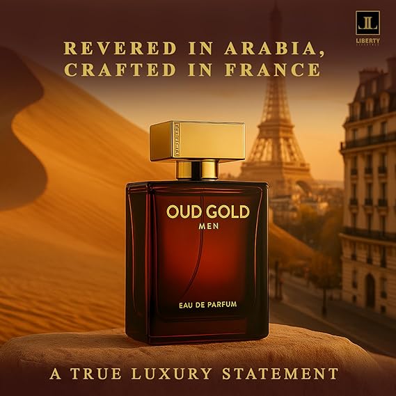 Liberty Oud Eau De Parfum for Men 100ml / 3.4 fl.oz – Long-Lasting Arabic Perfume | Bold Oud, Fresh Citrus & Premium Woody Fragrance | Luxury Gift for Men