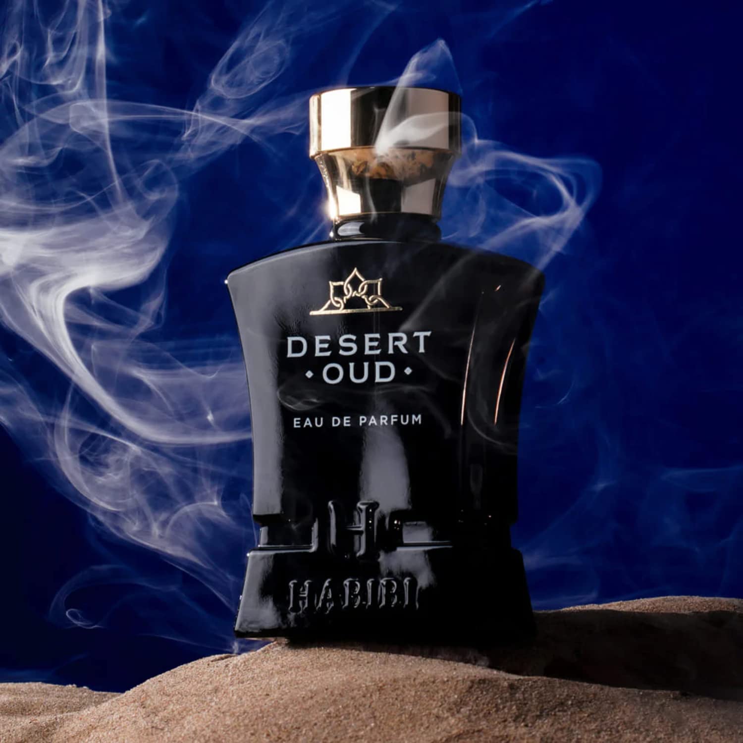 H HABIBI Desert Oud Perfume for Men – 2.5 oz (75ML) | Long Lasting Arabian Cologne | Bold Floral Woody Scent | Luxury Men’s Fragrance | Ideal Gift for Special Occasions
