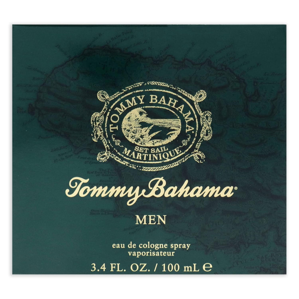 Tommy Bahama Martinique Eau de Cologne for Men 100ml / 3.4 fl.oz – Fresh Tropical Cologne | Crisp Oceanic, Citrus & Woody Scent | Casual, Long-Lasting Fragrance