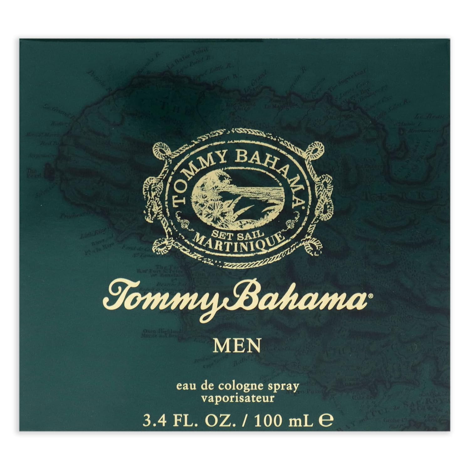 Tommy Bahama Martinique Eau de Cologne for Men 100ml / 3.4 fl.oz – Fresh Tropical Cologne | Crisp Oceanic, Citrus & Woody Scent | Casual, Long-Lasting Fragrance
