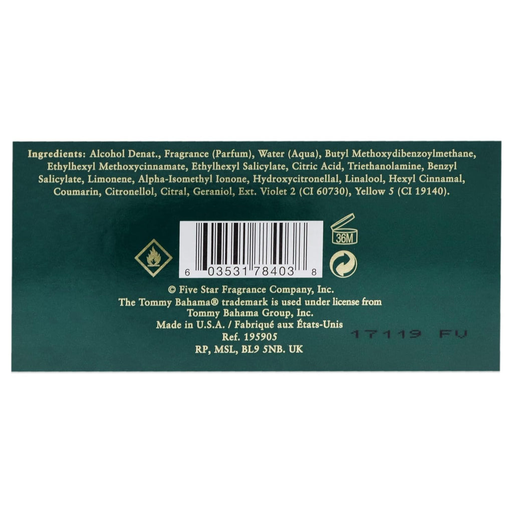 Tommy Bahama Martinique Eau de Cologne for Men 100ml / 3.4 fl.oz – Fresh Tropical Cologne | Crisp Oceanic, Citrus & Woody Scent | Casual, Long-Lasting Fragrance